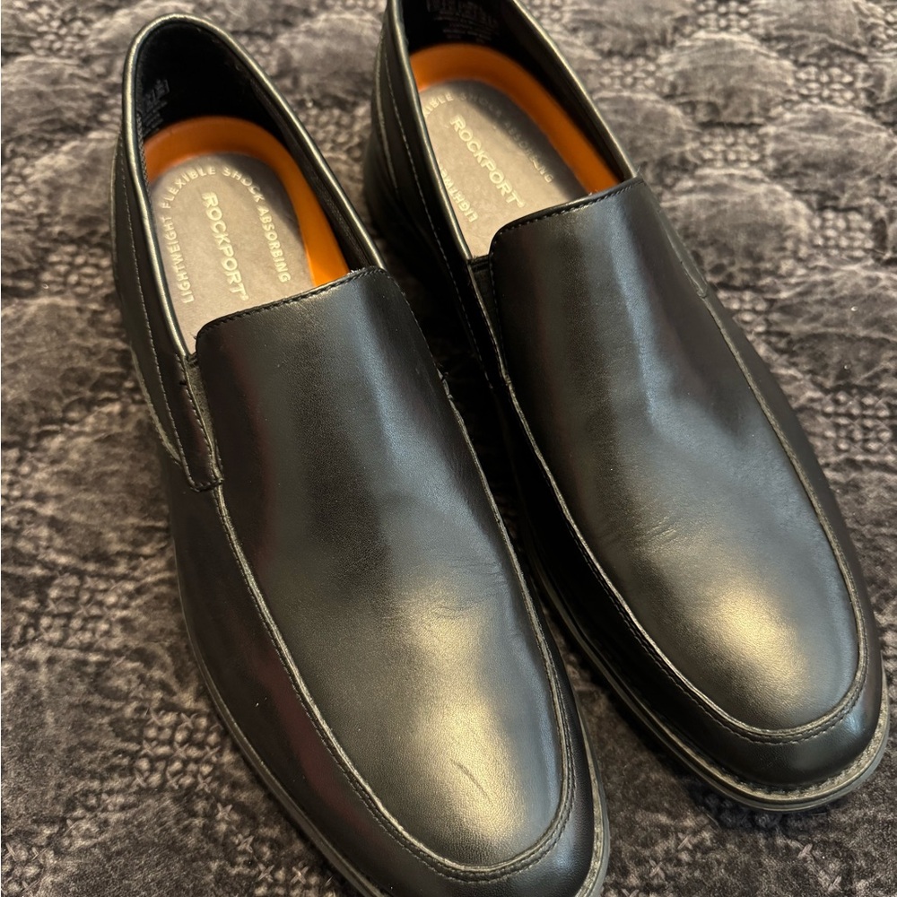 Rockport Men's Classic Black Slip-On Loafers